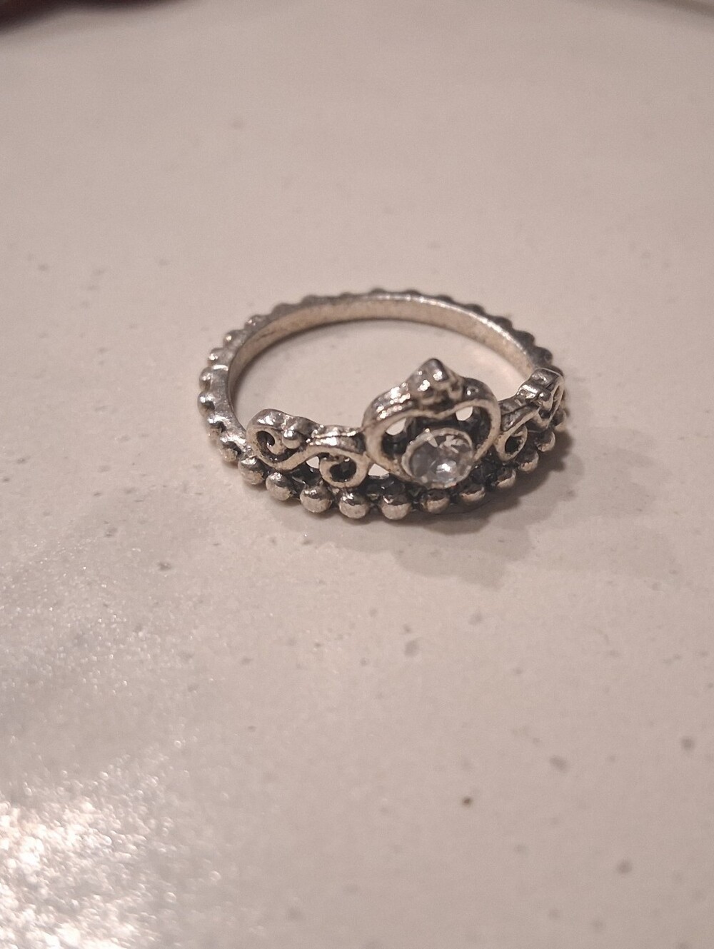 Pandora Sterling Silver Crown Tiara C Ring